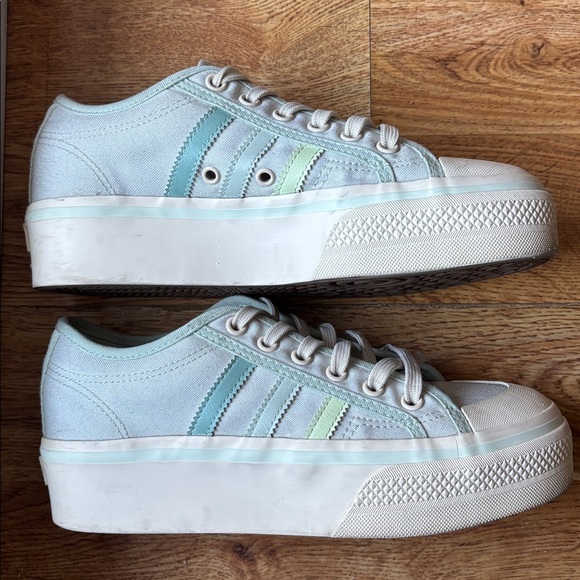 Adidas Nizza Platform Parley Almost Lime Sneakers size 7 - Picture 3 of 6